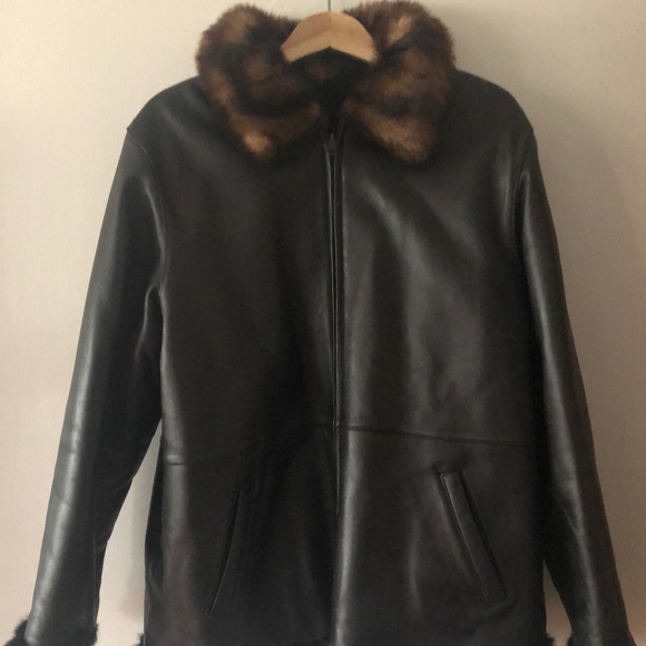 Wilsons Leather Jackets & Blazers - Wilsons Leather Reversible Jacket with Faux Fur XL